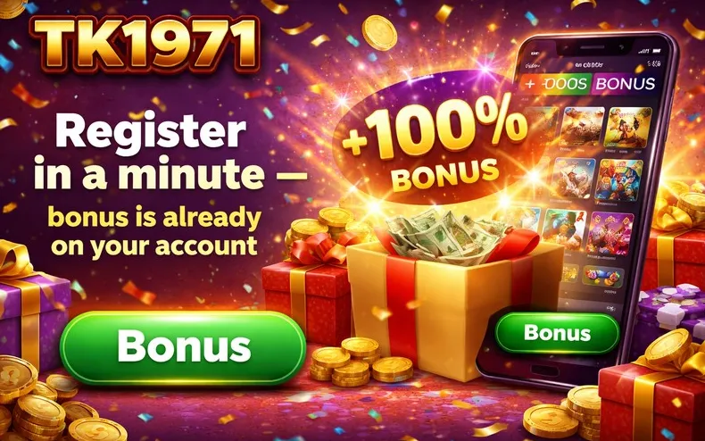 TK1971 bonus and promotions banner